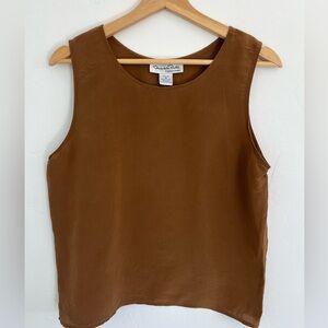 Vintage Oscar de la Renta Expressions Silk Tank